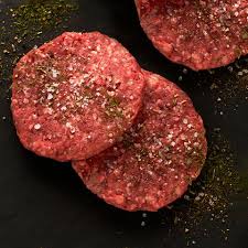 unseasoned beef patties